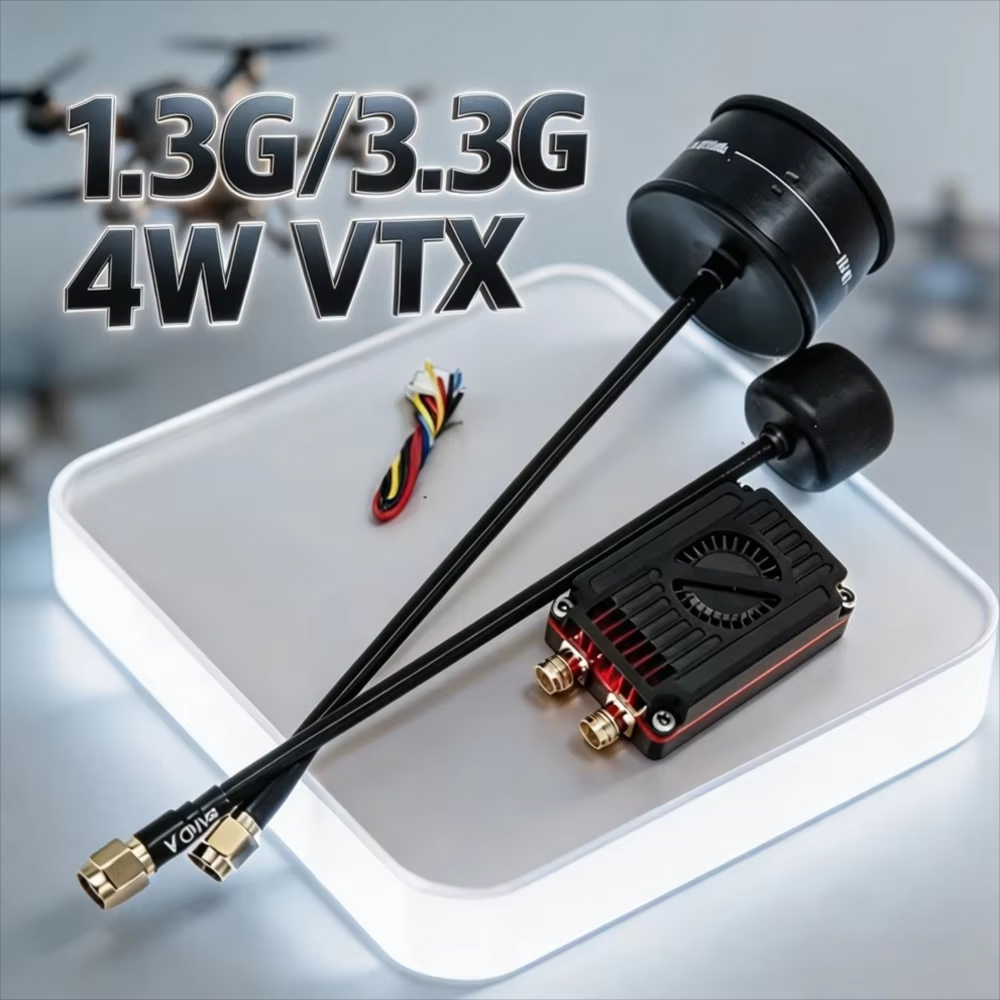 Fpv Drone Antenna - Rushfpv Rush 1.3G/3.3G 4W 7-30V เครื่องส่งสัญญาณวิดีโอ