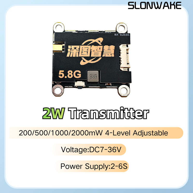 SLONWAKE 5.8G 56CH 2W เครื่องส - Fpv Drone Receiver บทวิจารณ์และราคา