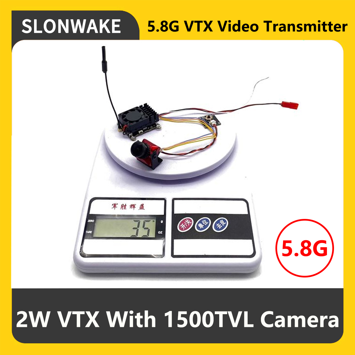 SLONWAKE 5.8G 2000mW FPV VTX ต - Fpv Drone Camera บทวิจารณ์และราคา